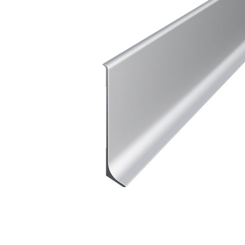 Плінтус алюмінієвий 2500×11,4×40мм Анодування Срібло