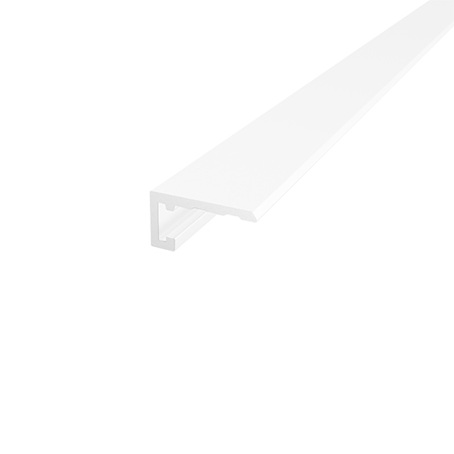 Плінтус алюмінієвий 2500×8,1×15мм RAL9016 Білий матовий