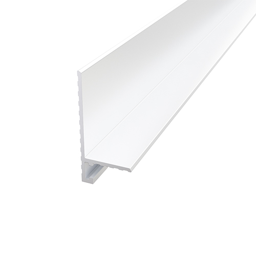 Плінтус алюмінієвий 2500×13,8×25мм RAL9016 Білий матовий